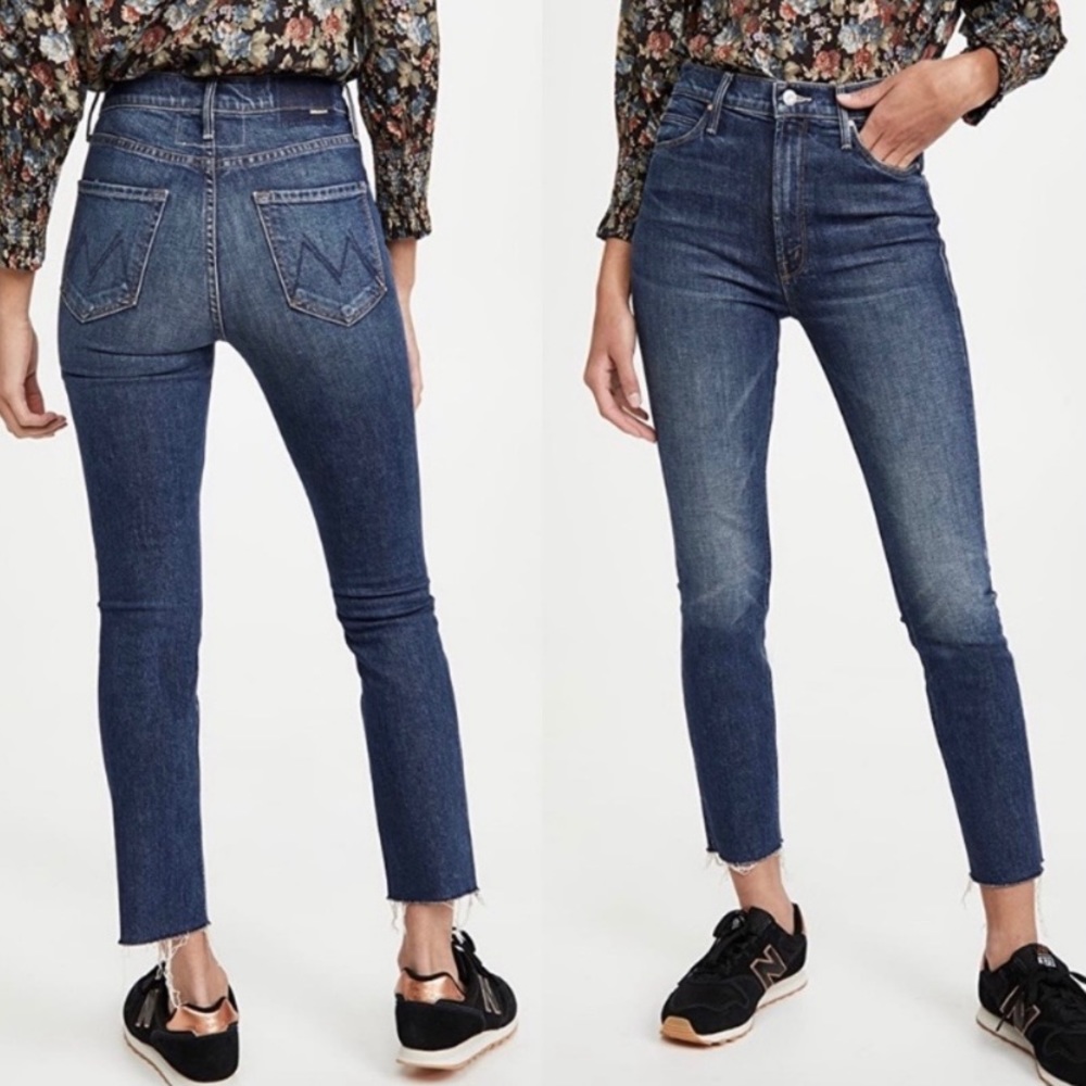 Mother Superior The Dazzler Ankle Fray Jeans